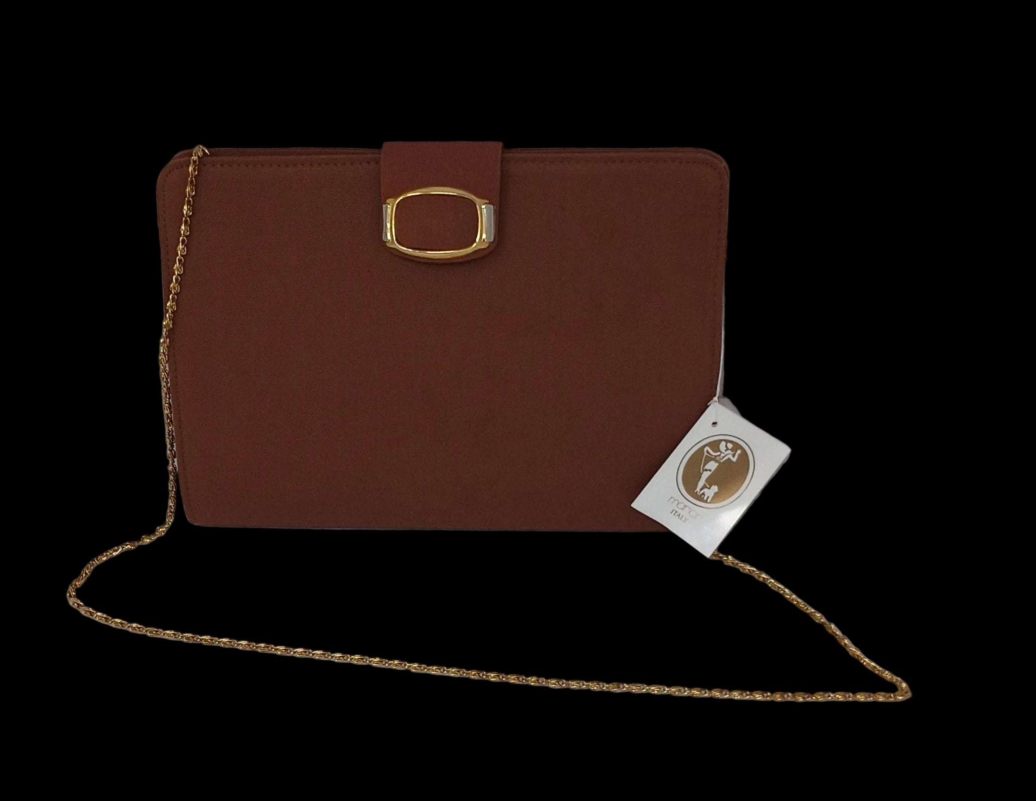 Marion Italy Pochette Beige A Catene Dorato Nuovo