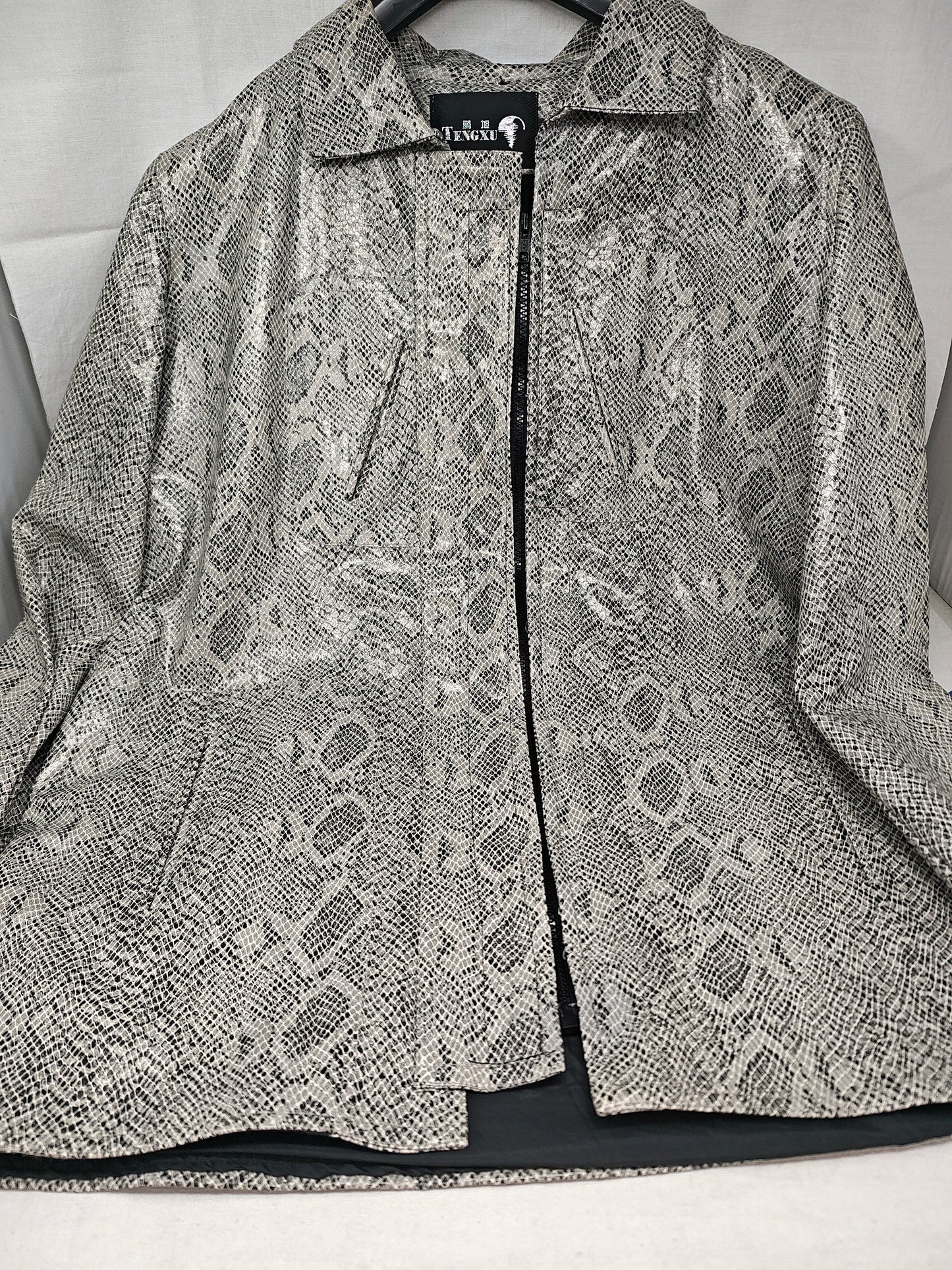 Te Ngxu Giacca In Pelle Pitonato L