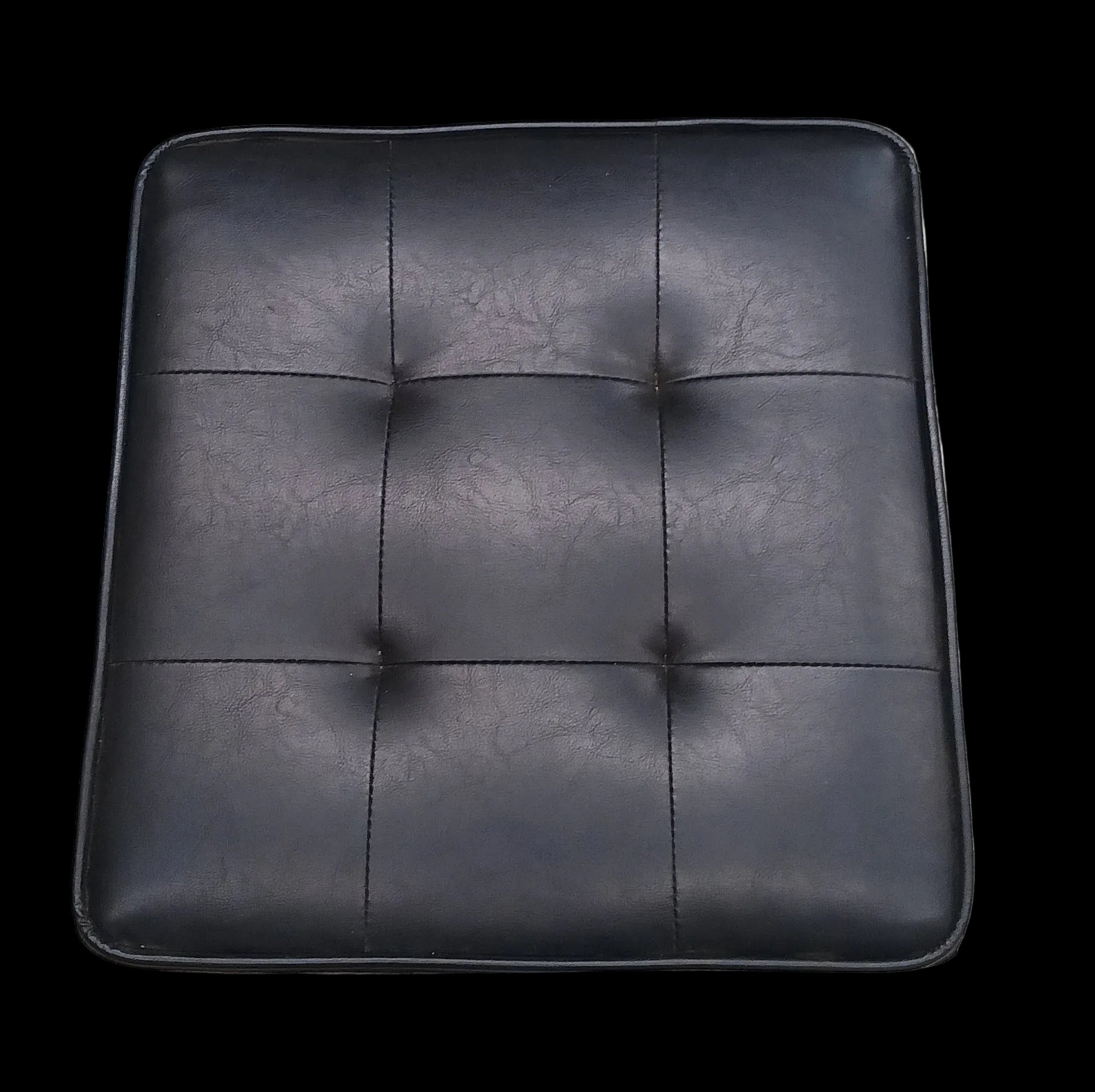 Pouf Nero Porta Oggetti Lxpxh 44x44x46