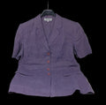 Tris Line Giacca In Lino Viola 52