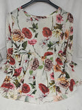 I Sik Camicia Tulle Panna Fiori S/m