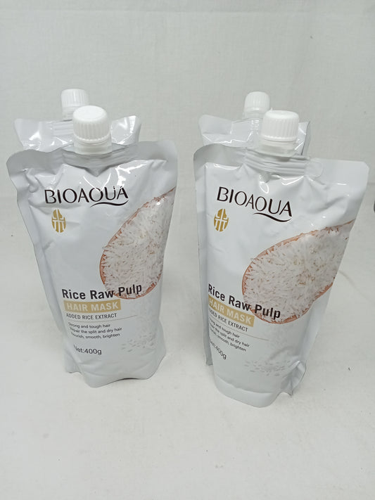 Bioaoua Mask Per Il Capelli  Con Estratto Di Riso 400g