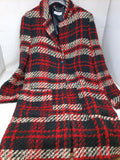Motivi Cappottino Scozzese Rosso Nero 38
