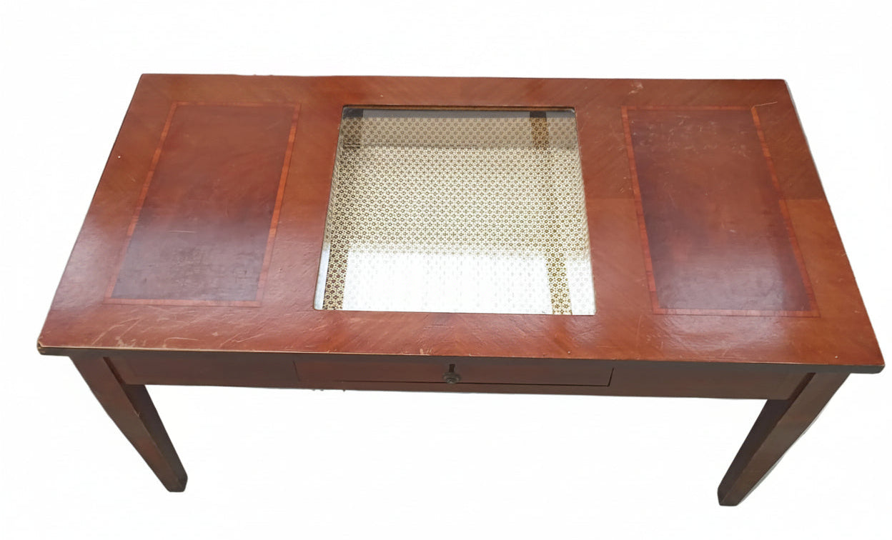 Tavolino Struttura Legno 1 Cassetto A Vista Lxpxh 100x50x50