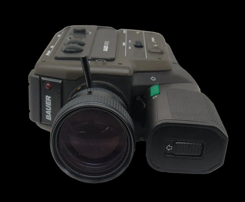 Bauer S 407xl Videocamera Super 8 Con Microfono + Accessori Funzionante (manca Gomma Oculare)