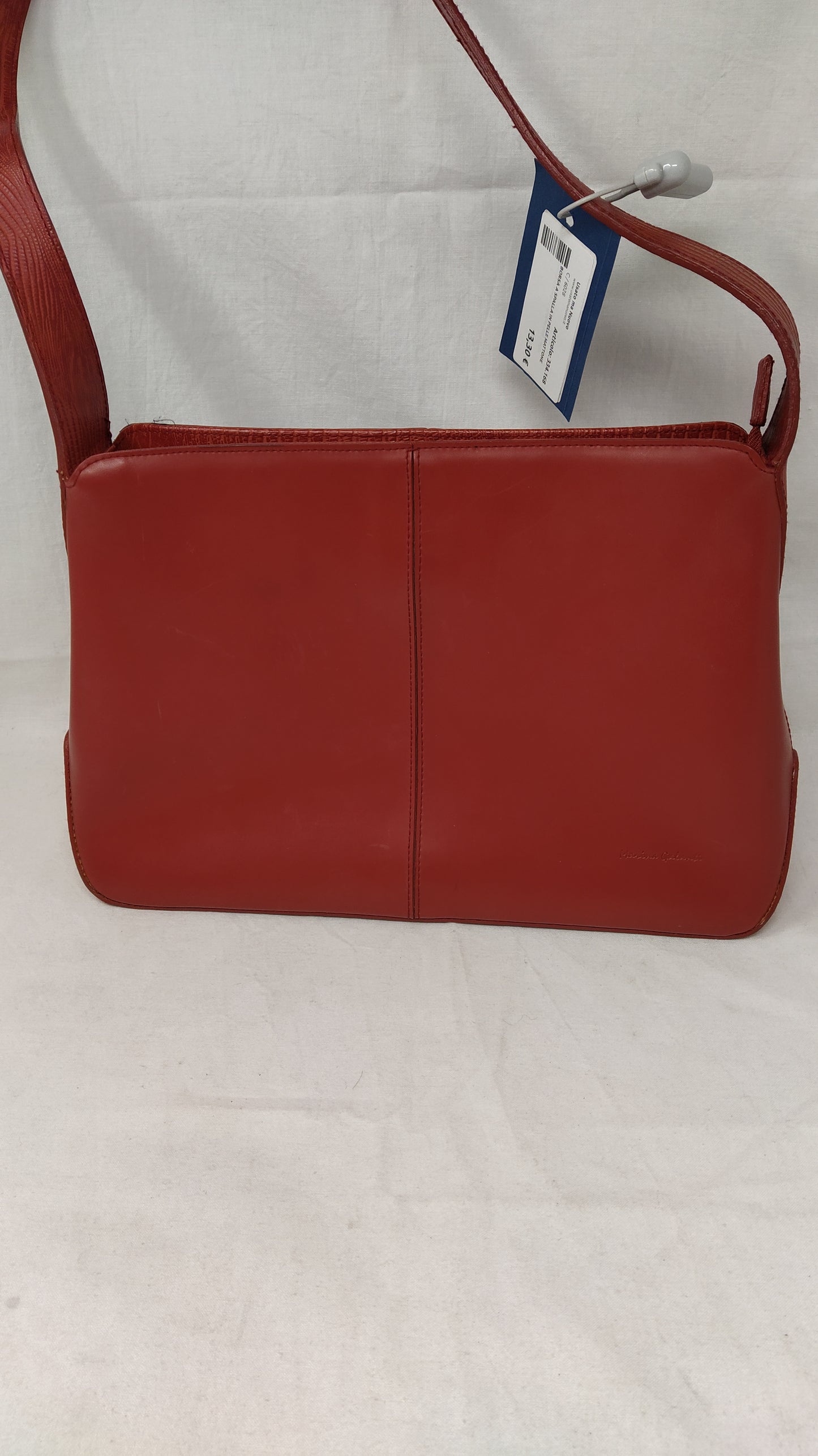 Borsa A Spalla In Pelle Mattone