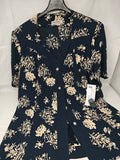 Faedda Camicia Blu Bca Fiorata 48