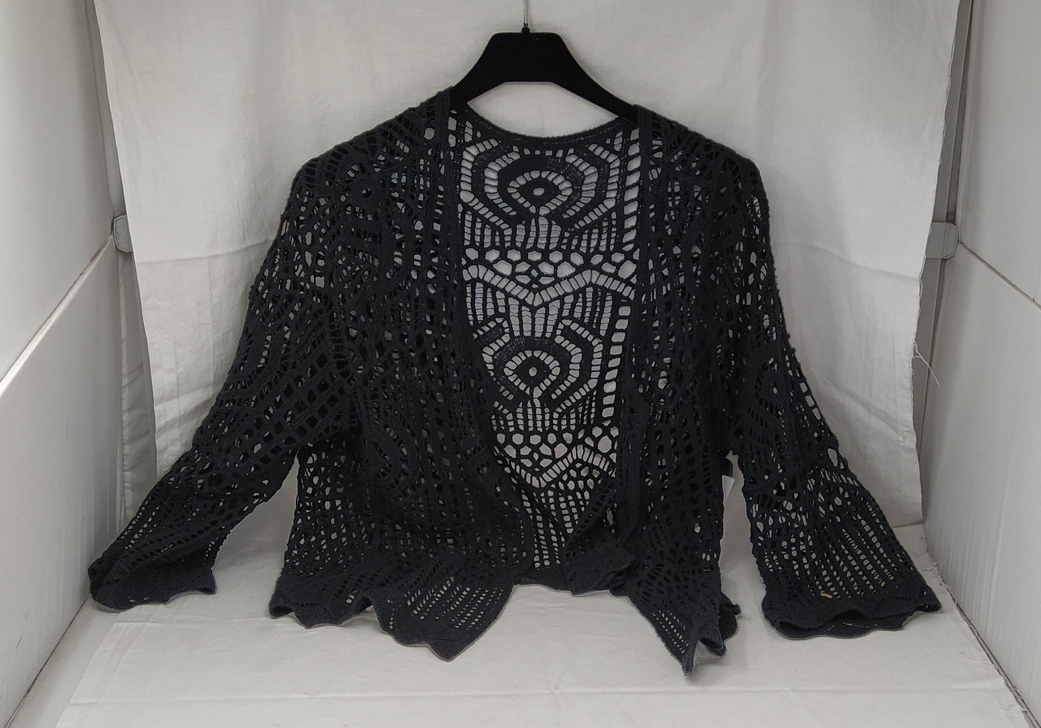 Cardigan In Uncinetto Nero Tu