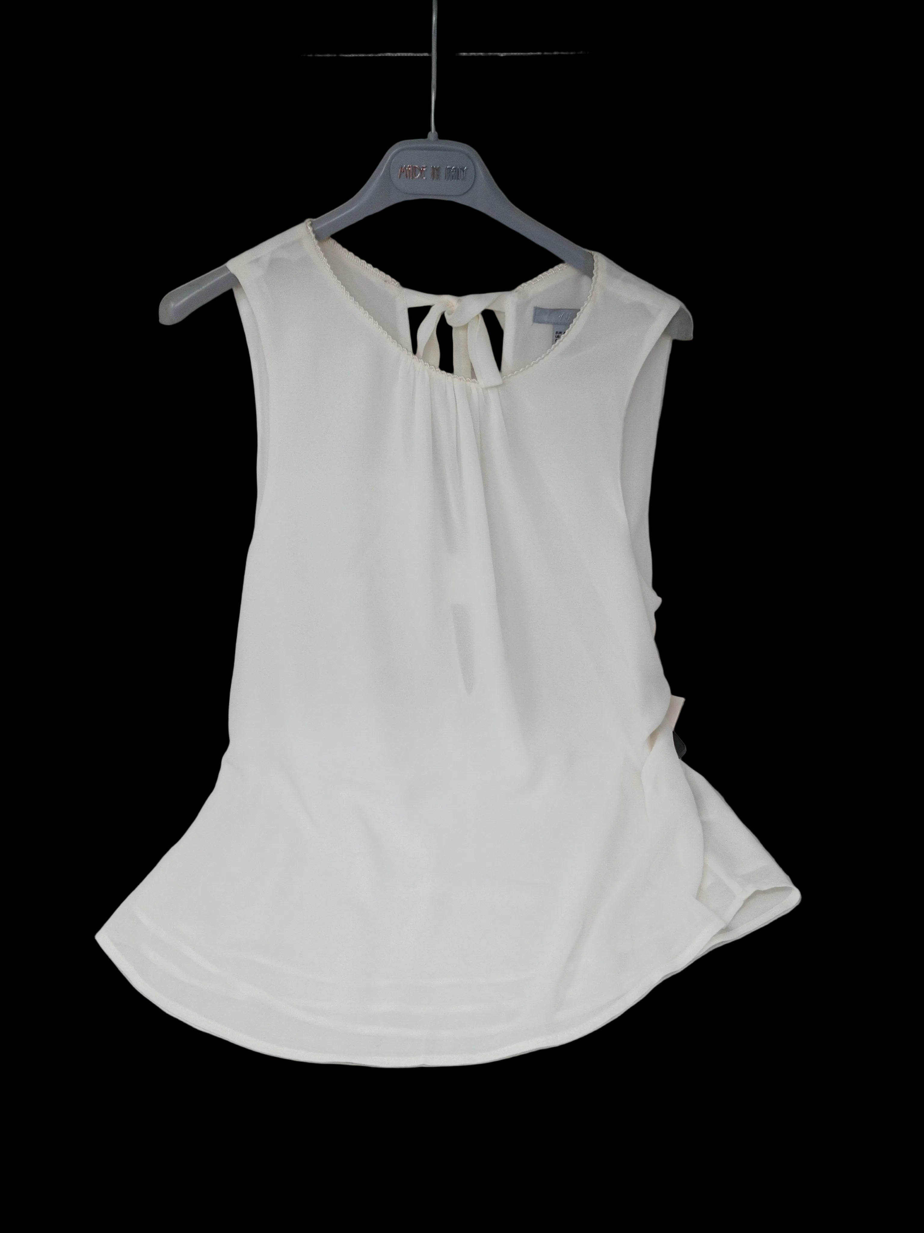 Hm Canotta Tulle Bco 40 Nuova