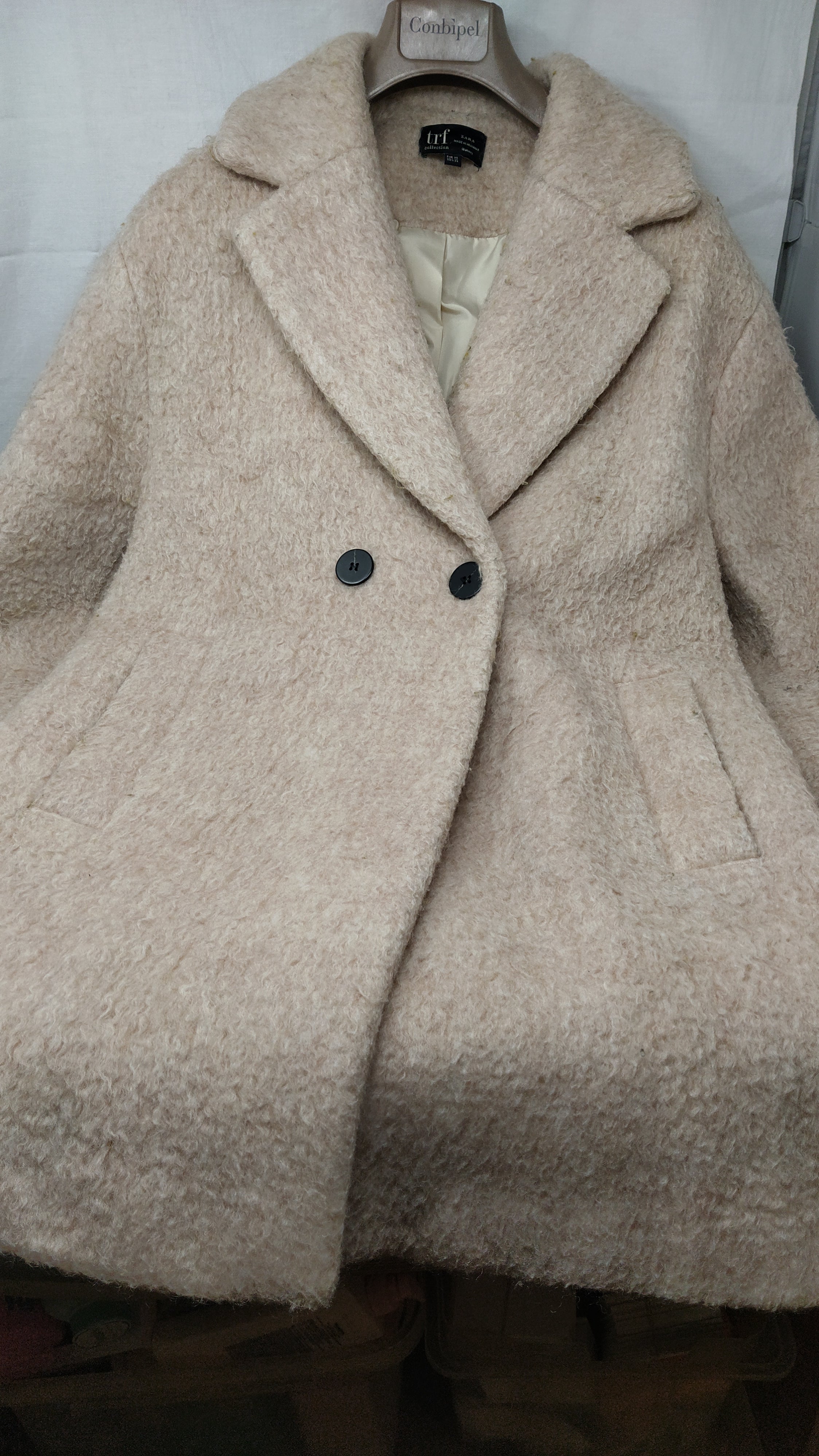 Zara Cappotto Rosa Xs