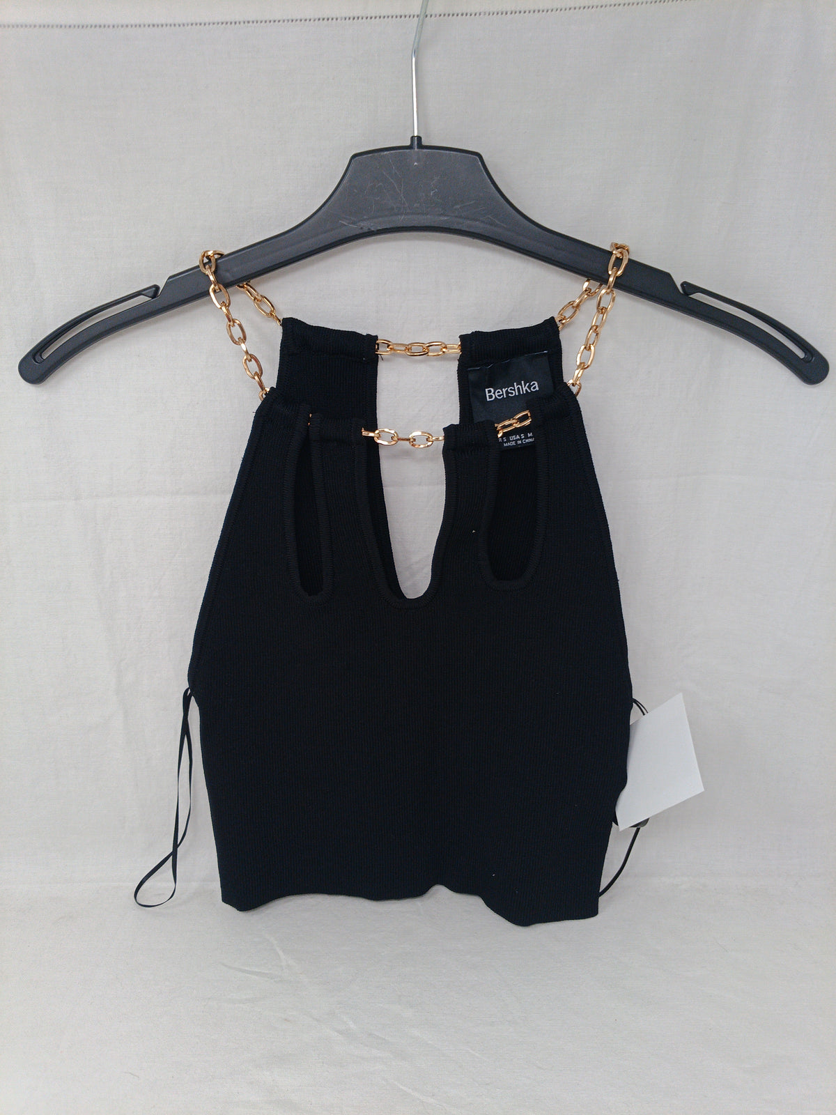 Bershka Top Nero Catene S