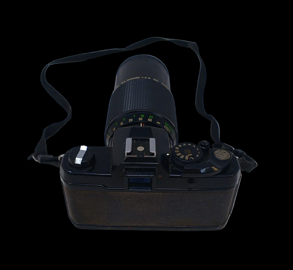 Yashica Fx-3 Macchina Fotografica Con 2 Obbiettivi Ricambio + Borsa