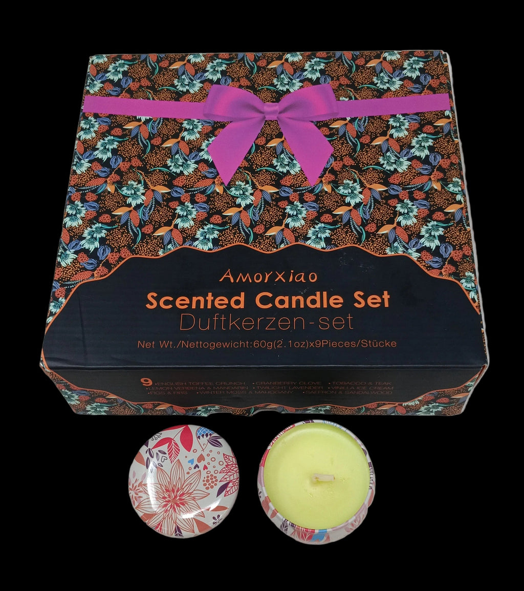St 9 Pz. Candele Profumate Cera Di Soia Nuove