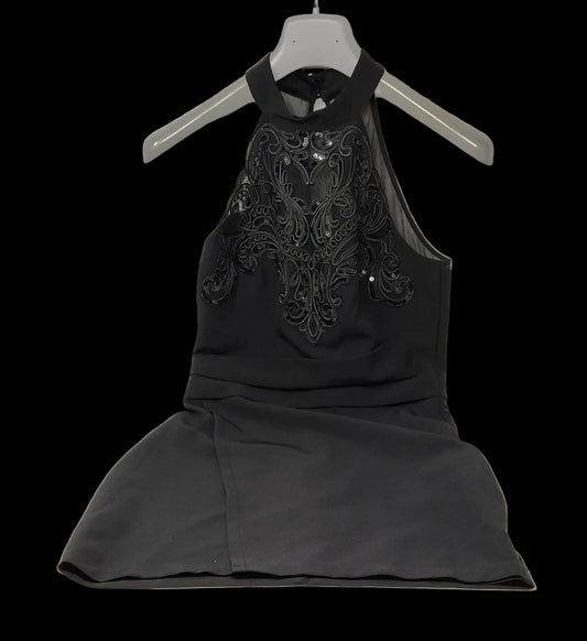 Lipsy Abito Tulle Nerop Paiett 42