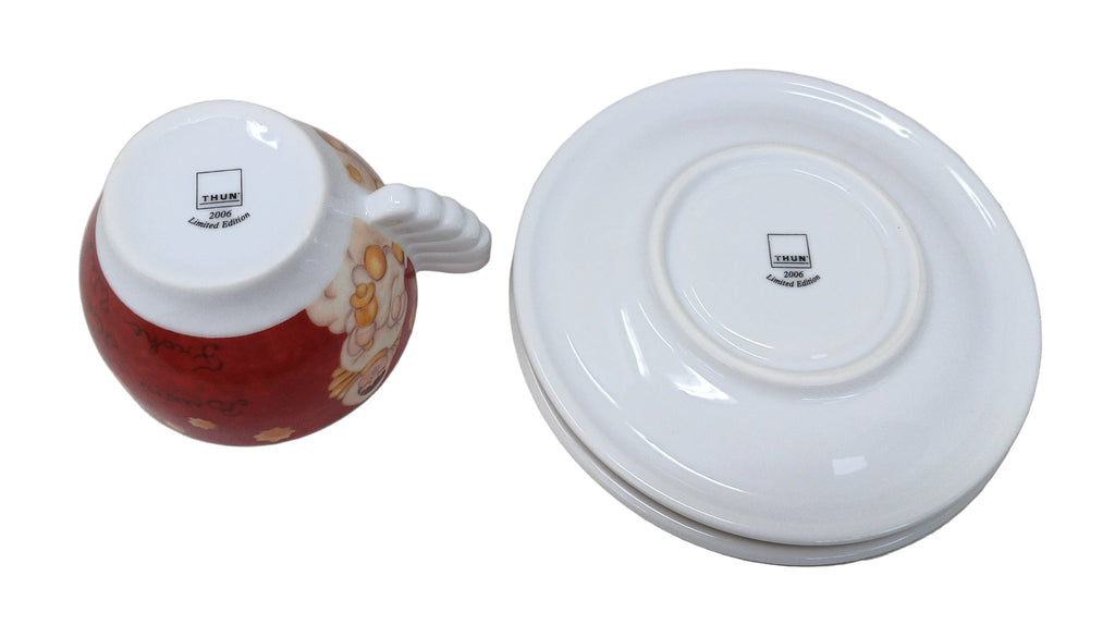Thun Caffè Al Volo Limited Edition 2006 Tazza Con 2 Piattini