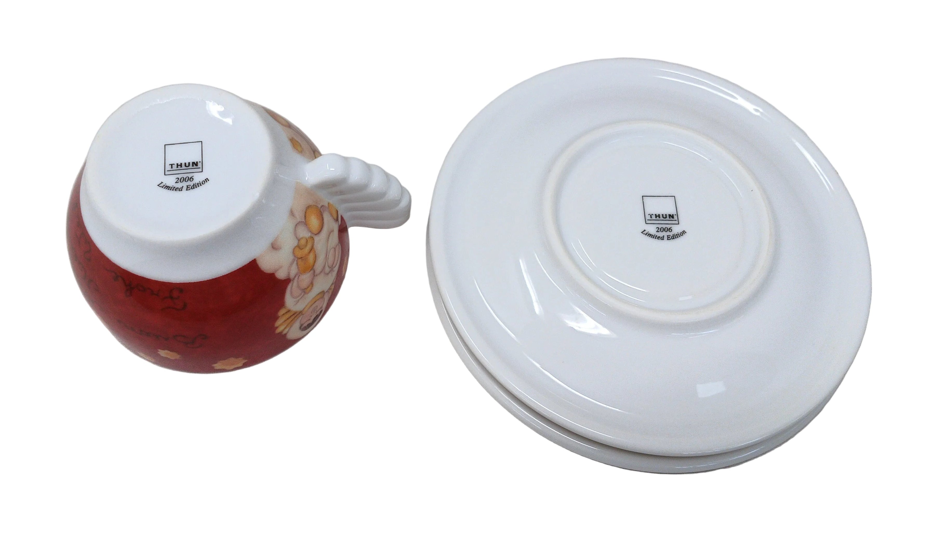 Thun Caffè Al Volo Limited Edition 2006 Tazza Con 2 Piattini