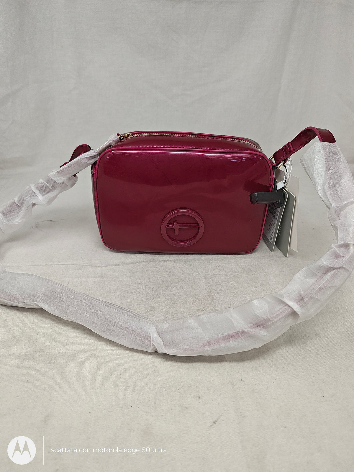 Tamaris Borsa A Tracolla In Pvc Berry Nuova