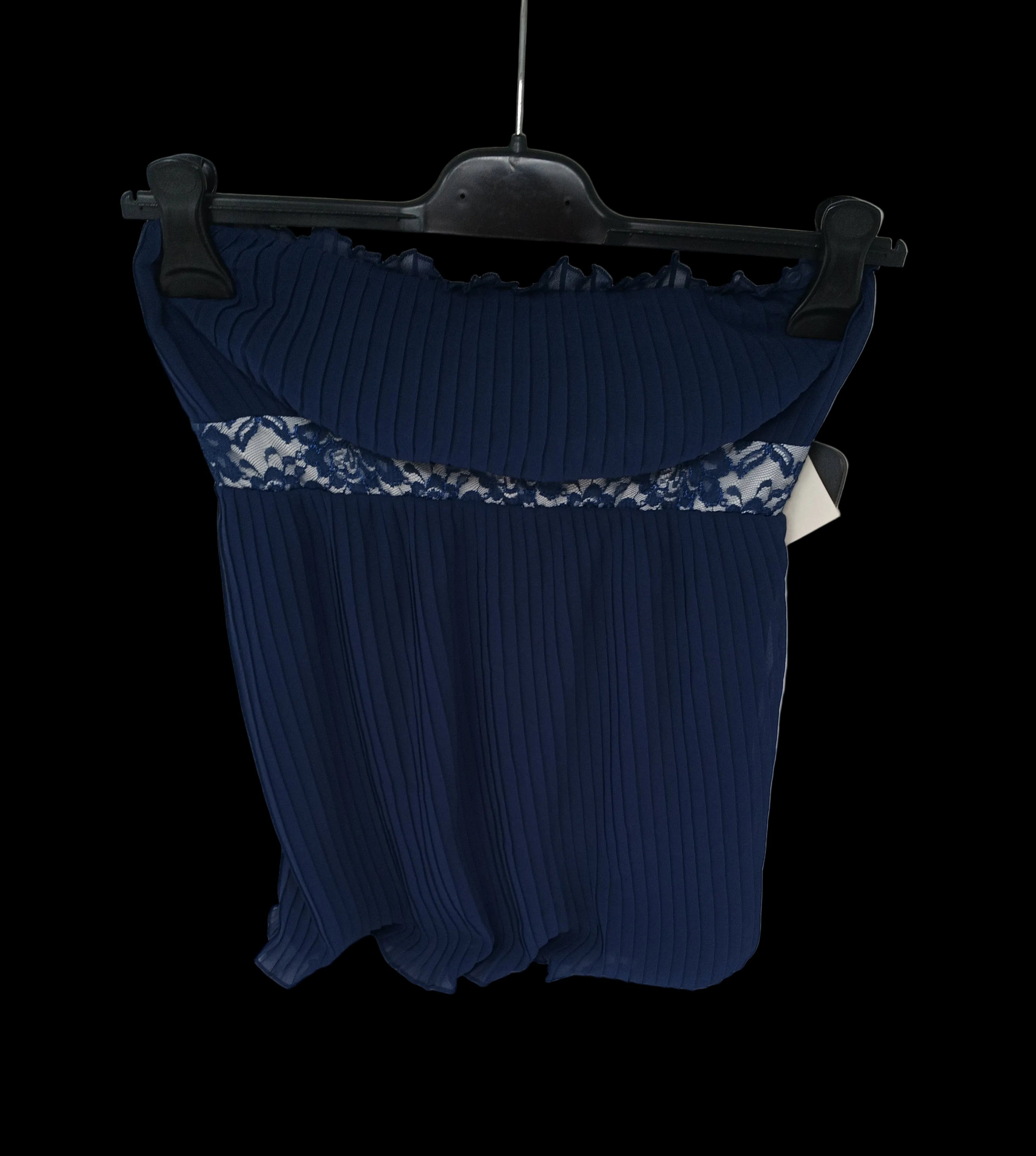 Intimisssimi Top Tulle Blu Plisse S/m
