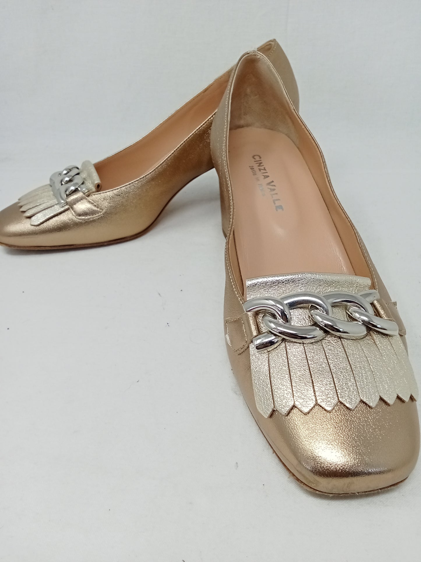 Cinzia Valle Ballerina Oro Frange 38