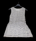 Camaieu Abito Righe Bco Blu Pizzo 48