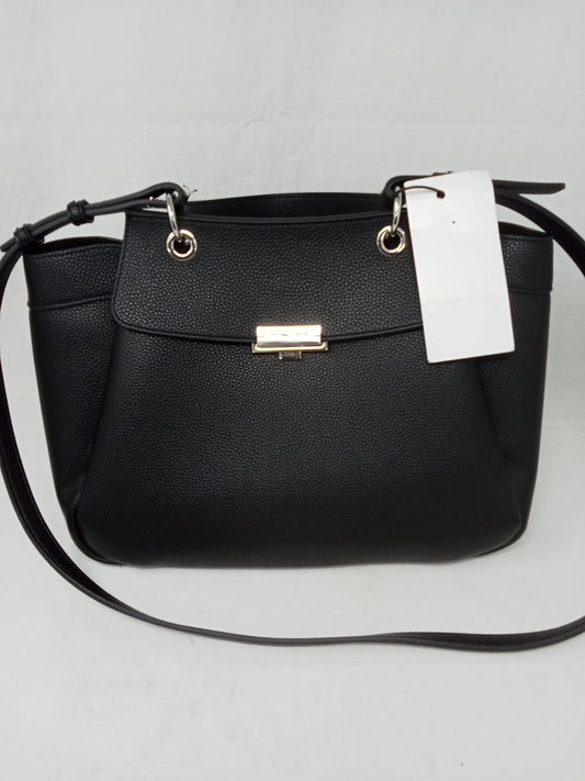 Armani Exchange Borsa A Tracolla Nera In Pelle Di Vittello Nuova