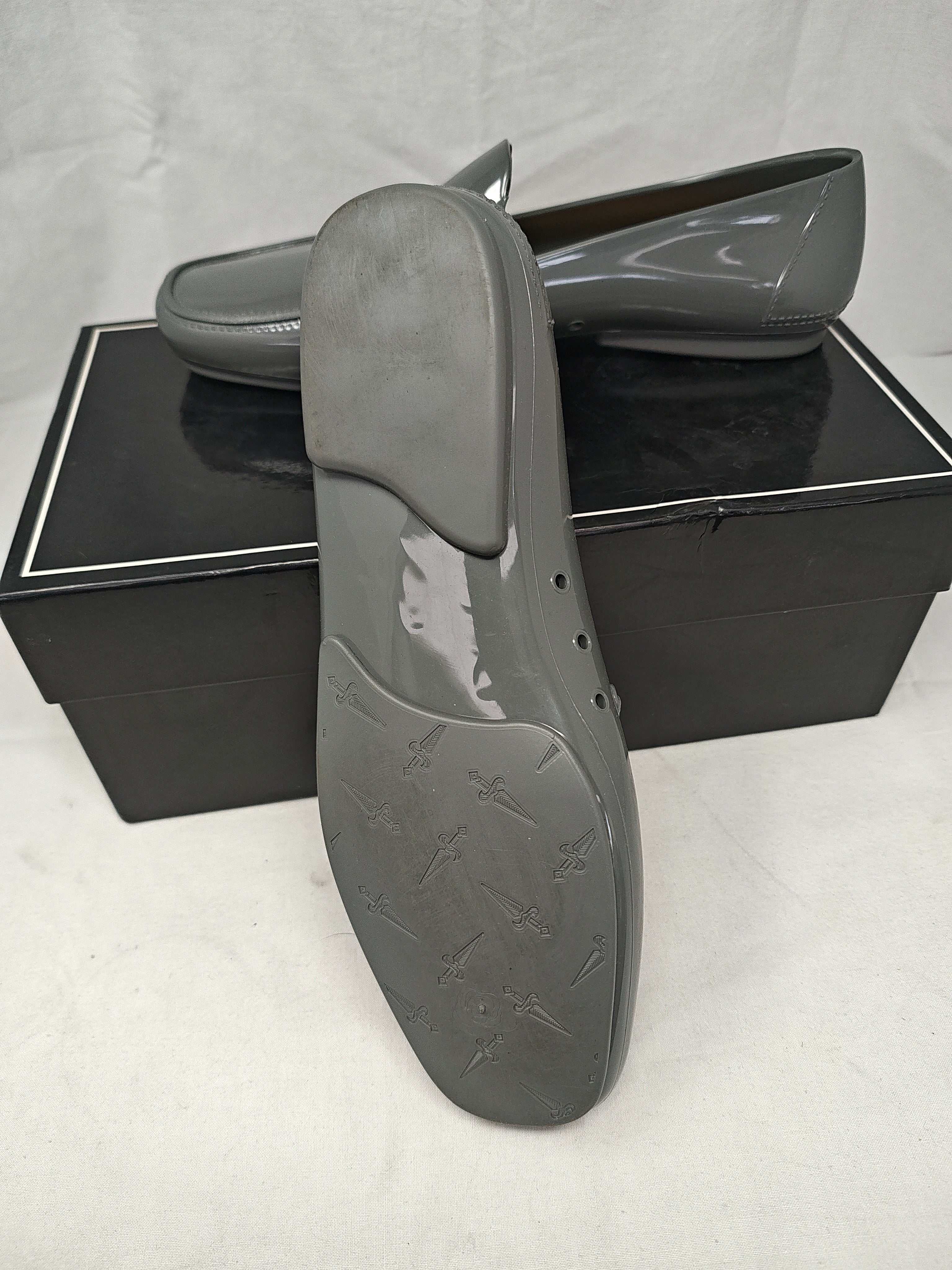 Cesare Paciotti  Mocassino In Pvc Grigio 43 Nuova