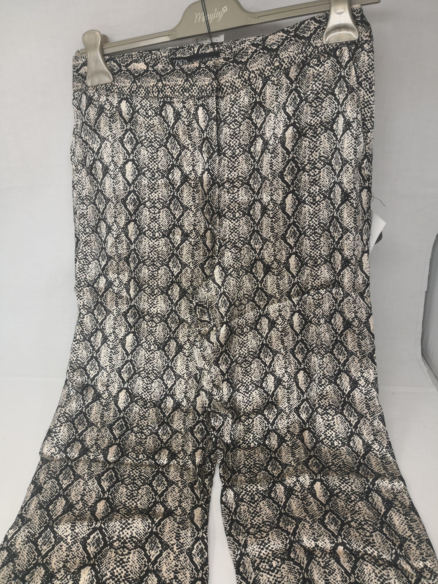 Zara Pant.morbidi Con Stampa Pitonato S Nuovo