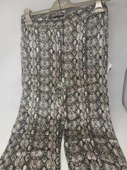 Zara Pant.morbidi Con Stampa Pitonato S Nuovo
