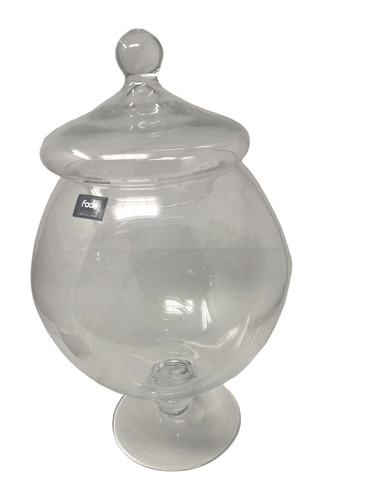 Fede Cristallerie Vasovetro Con Coperchio H. 30cm