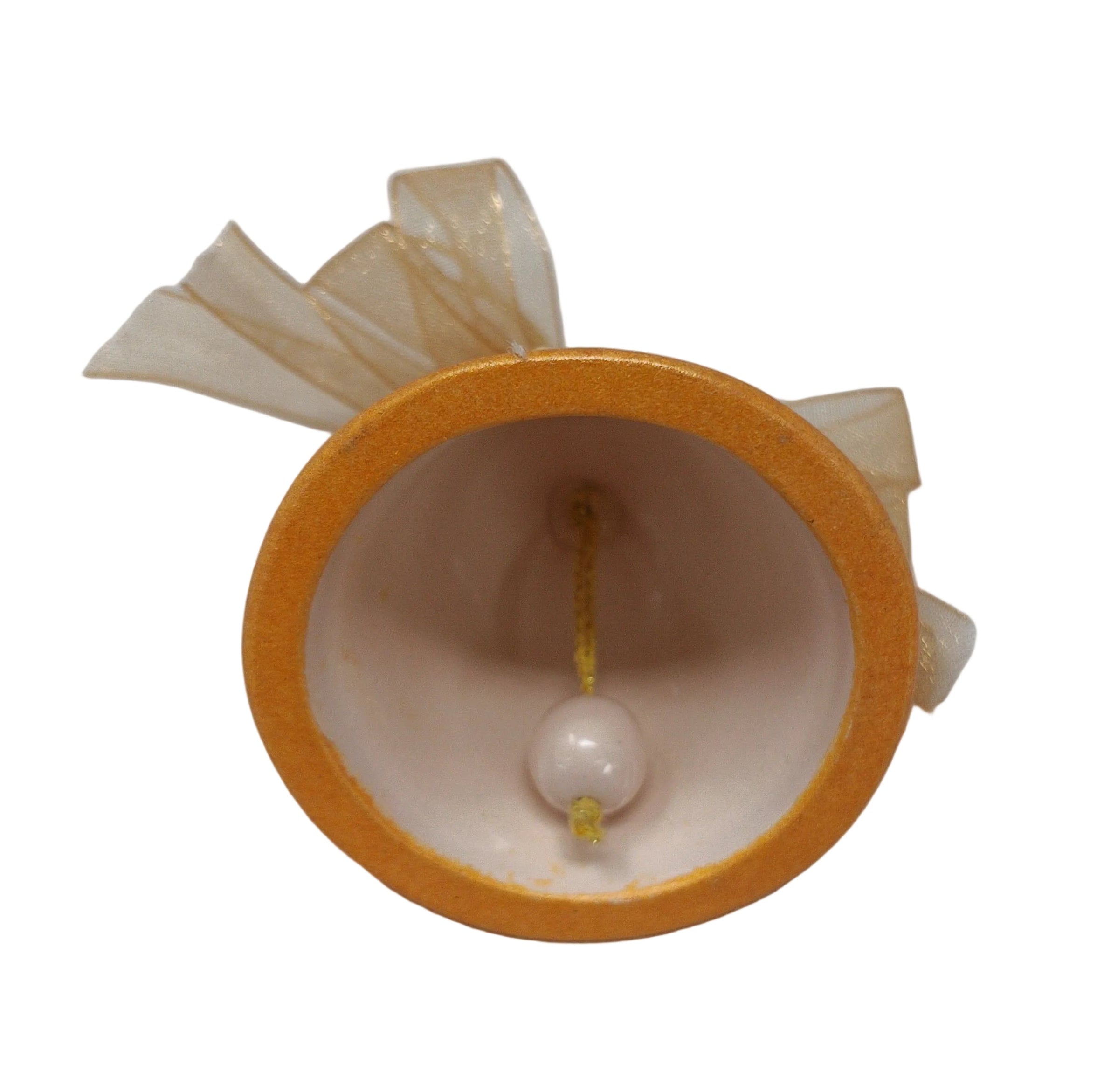 Thun Campanella Gialla Con Fiocco E Fiori H 6cm