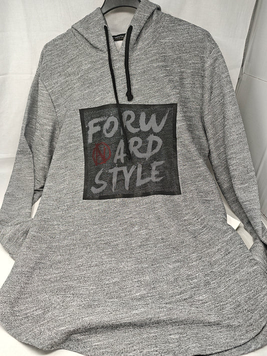 New Mentality Felpa Con Cap Grigia Xxl