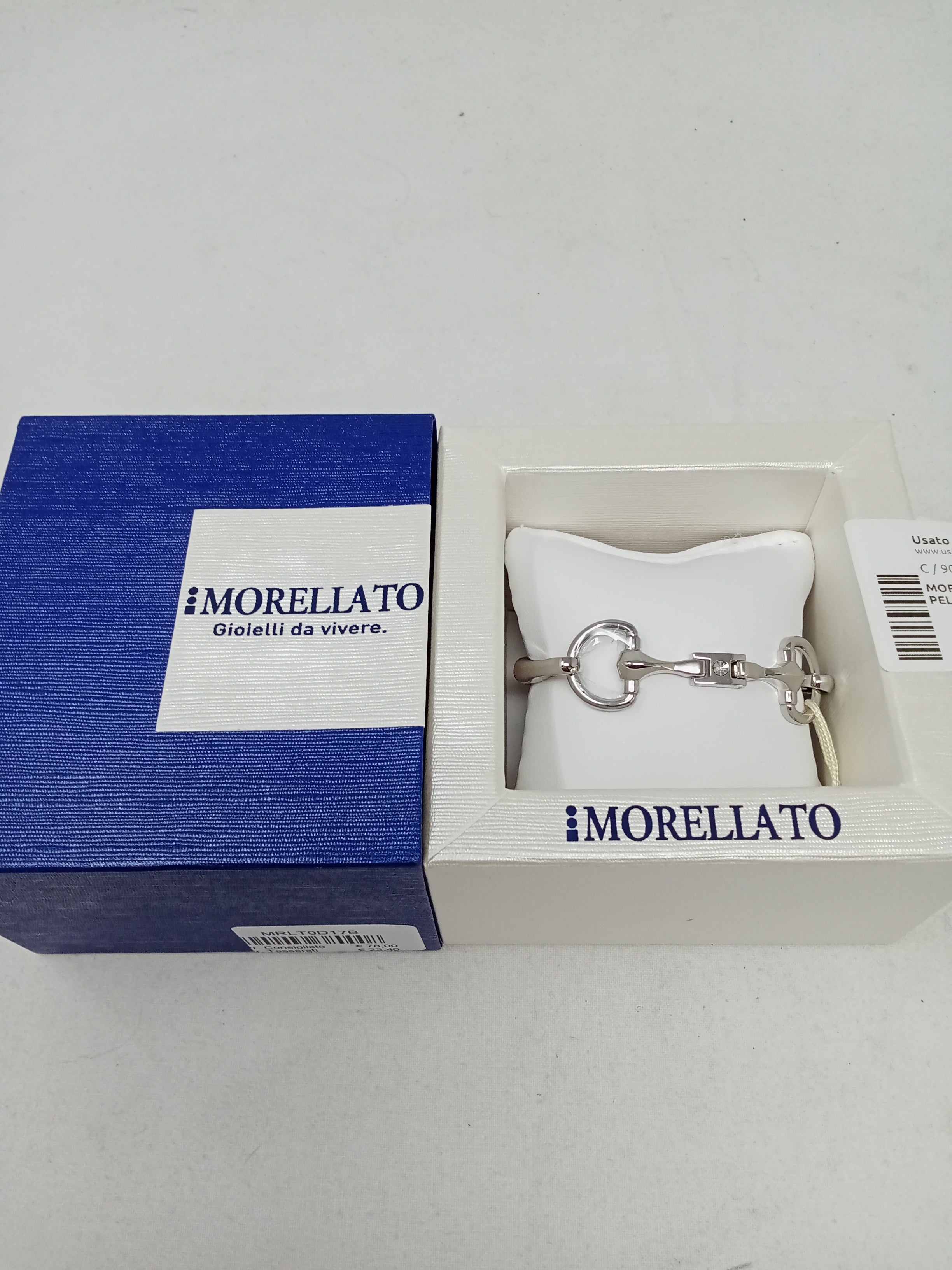 Morellato Braccialetto In Acciaio E Pelle Donna Nuovo