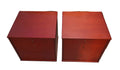 Coppia Comodini Legno 3 Cassetti Lxpxh 50x46x55