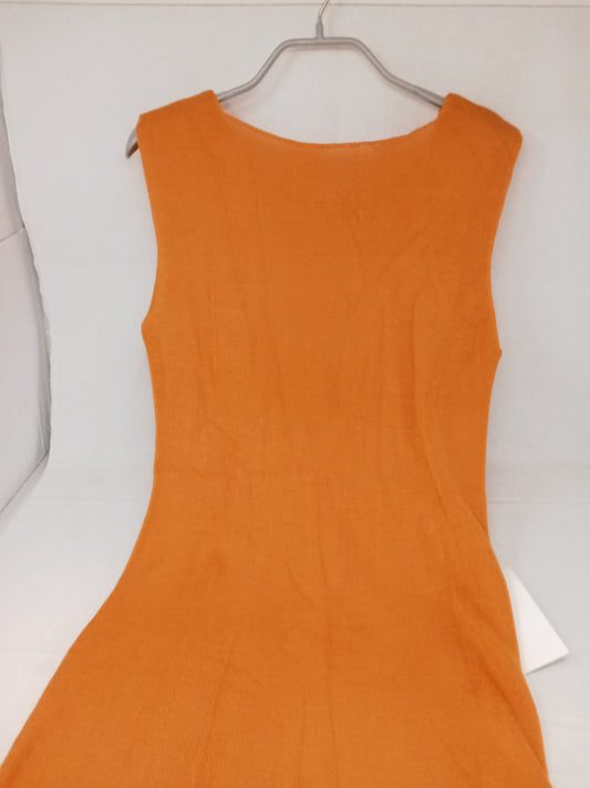 Maria Chiara Sacchetti Abito In Maglia Arancione L