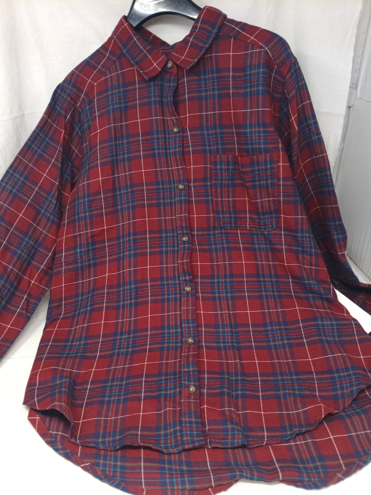 Hollister Camicia Scozzese Rosso Blu M