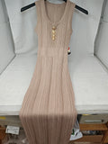 Abito Lungo In Maghlia Beige S