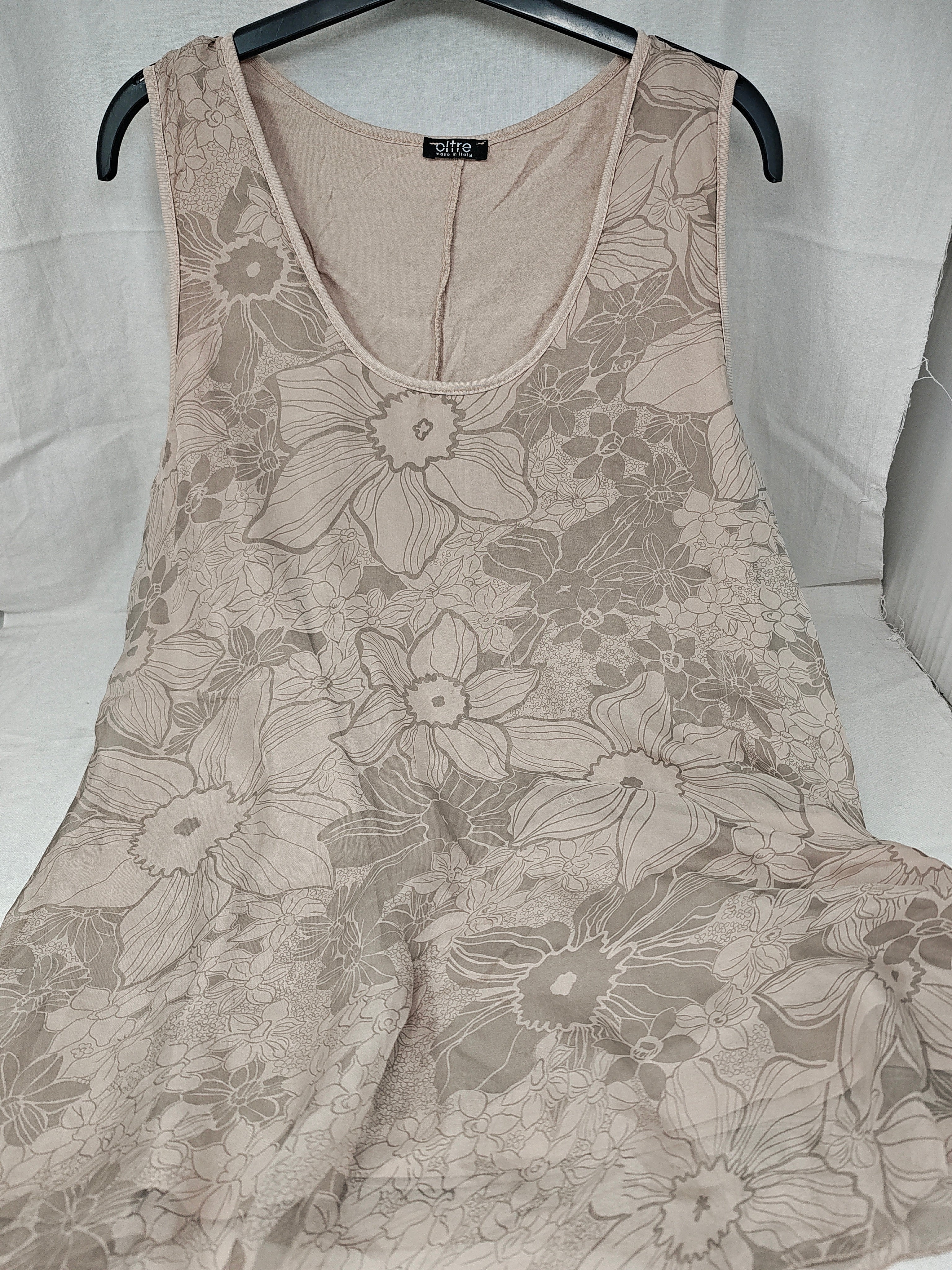 Oltre Sma Tulle Beige Fiorato Xl