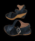 Marinaseval Sandalo Zeppa Nera 37