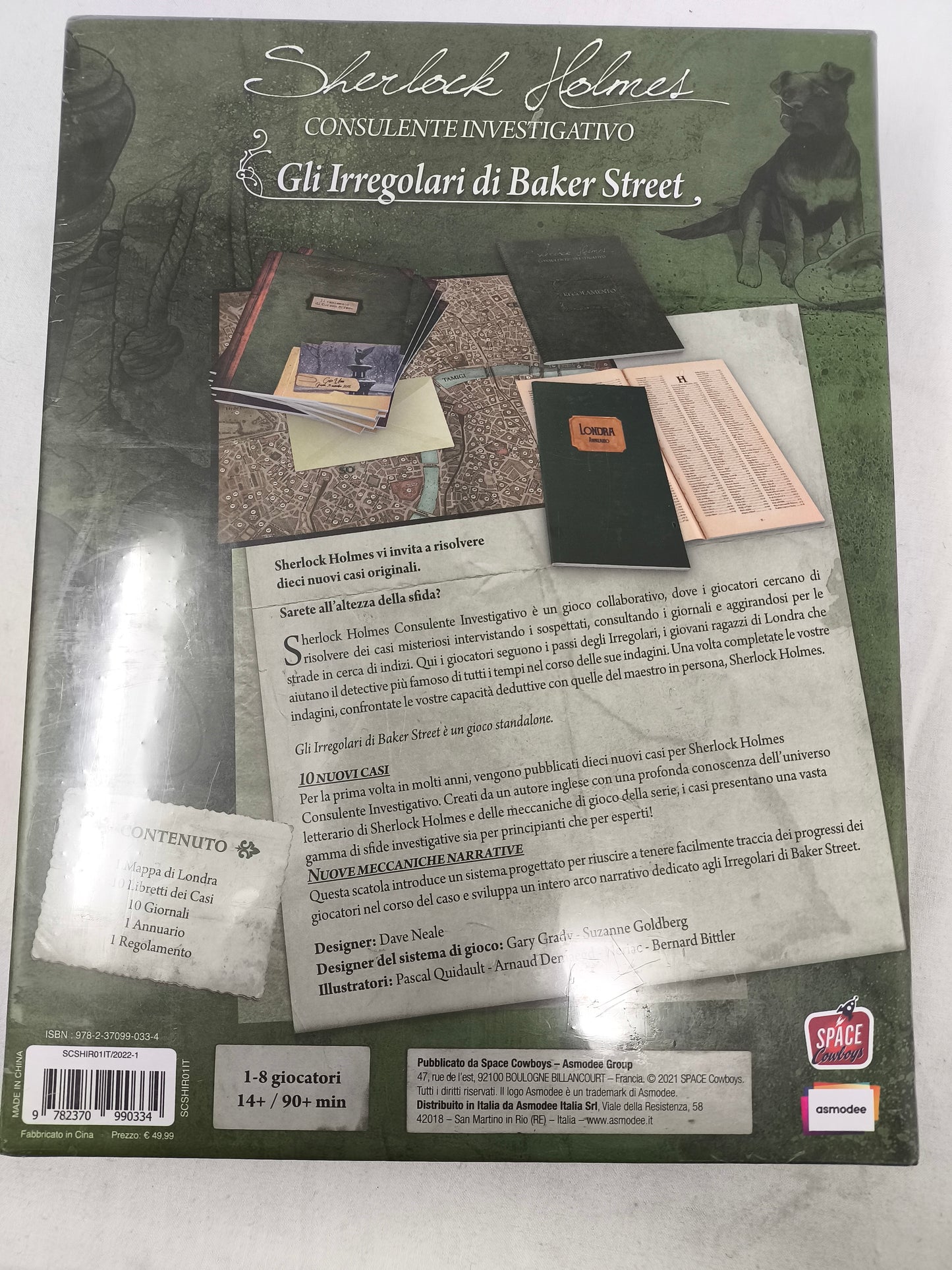 Gioco Da Tavolo Sherlock Holmes - Gli Irregolari Di Baker Street - Dave Neale