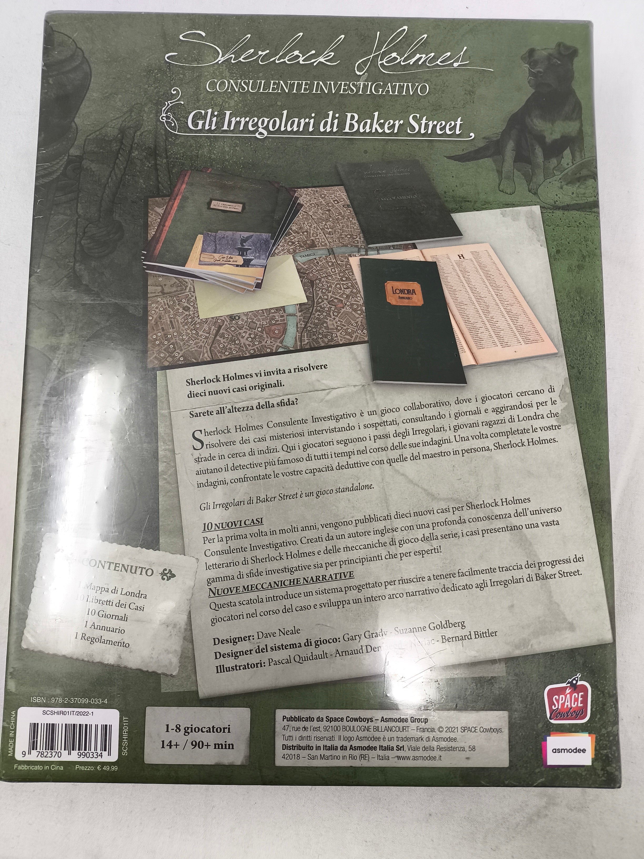 _gioco Da Tavolo Sherlock Holmes - Gli Irregolari Di Baker Street - Dave Neale