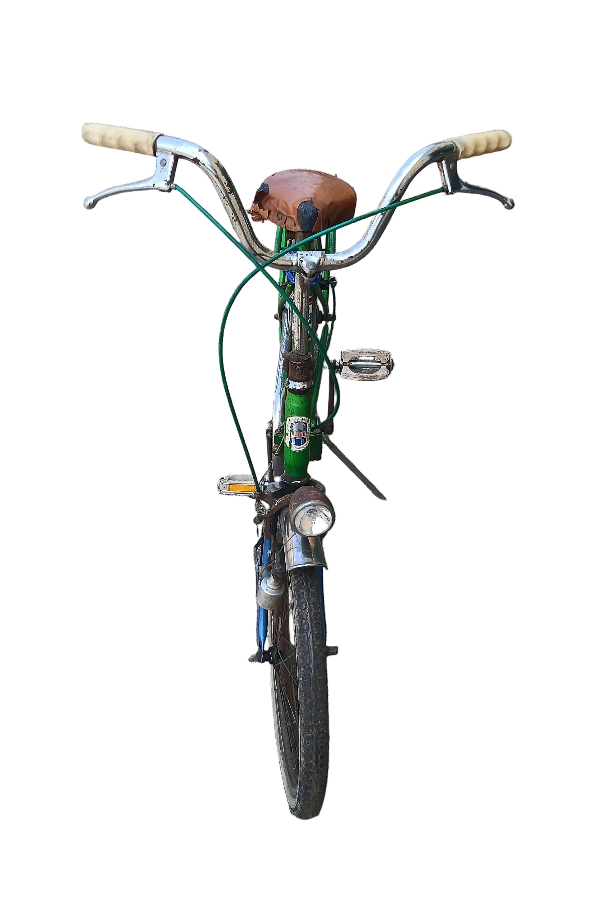 _bicicletta Tipo Graziella Verde Pieghevole Un Po Da Sistemare