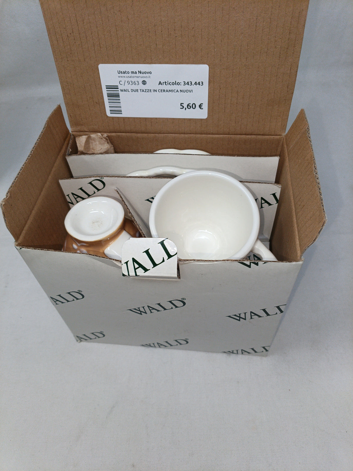 Wail Due Tazze In Ceramica Nuovi