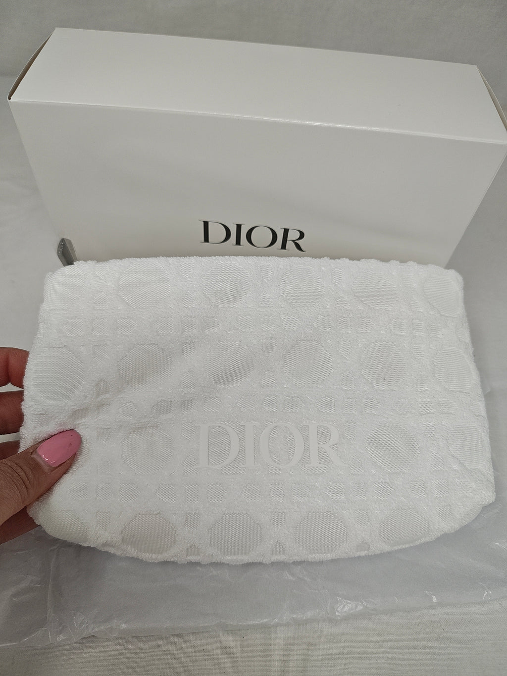Dior Beauty Cosmetic Pouch ~ Bianco ~ Cotton Towel Feel ~ Spring 2026 Gwp