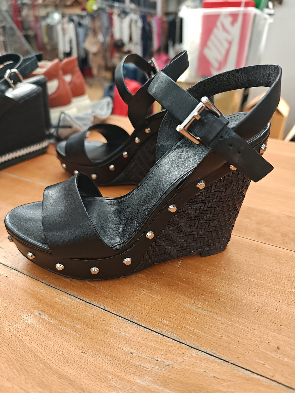 Michael Kors Sandalo Nero Zeppa 36