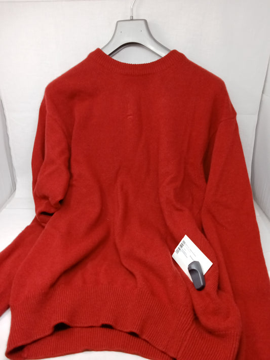 Maglione in cashmere rosso xxl