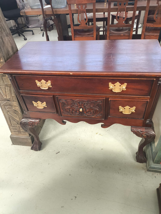 Mobile Console In Massello Scuro 4 Cassetti Lxpxh 95x44x82