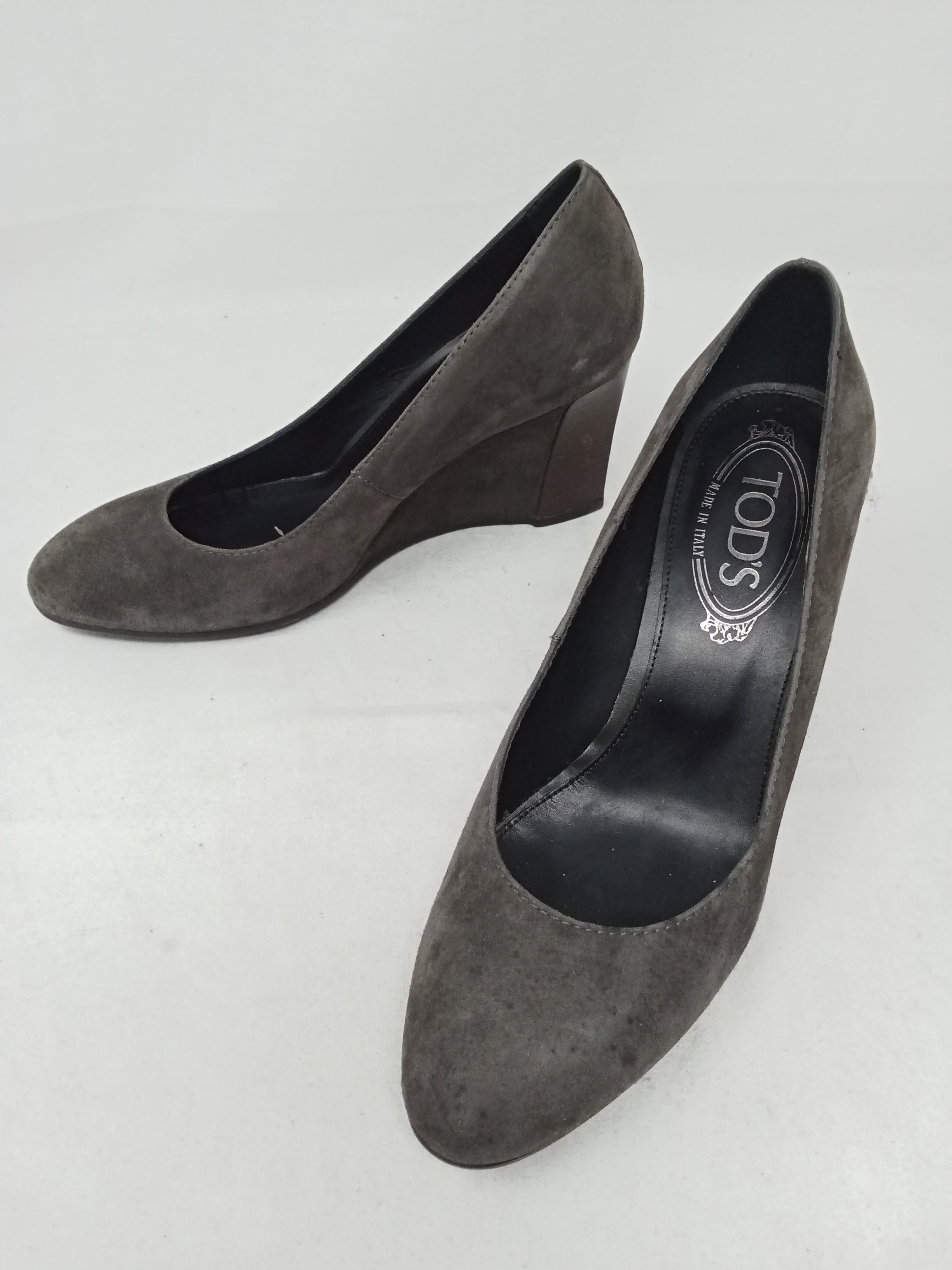Tods Zeppa In Camoscio Tortora 37