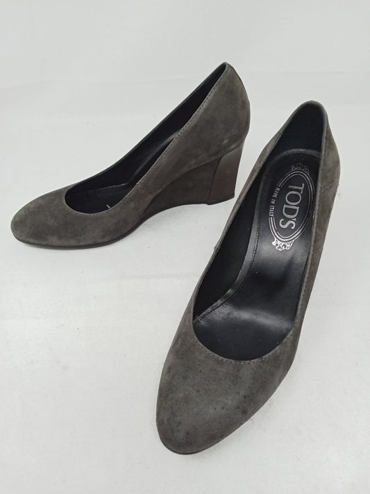 Tods Zeppa In Camoscio Tortora 37