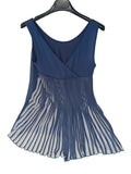 Intimissimi Canotta Tulle Grigio Bco Plisse S