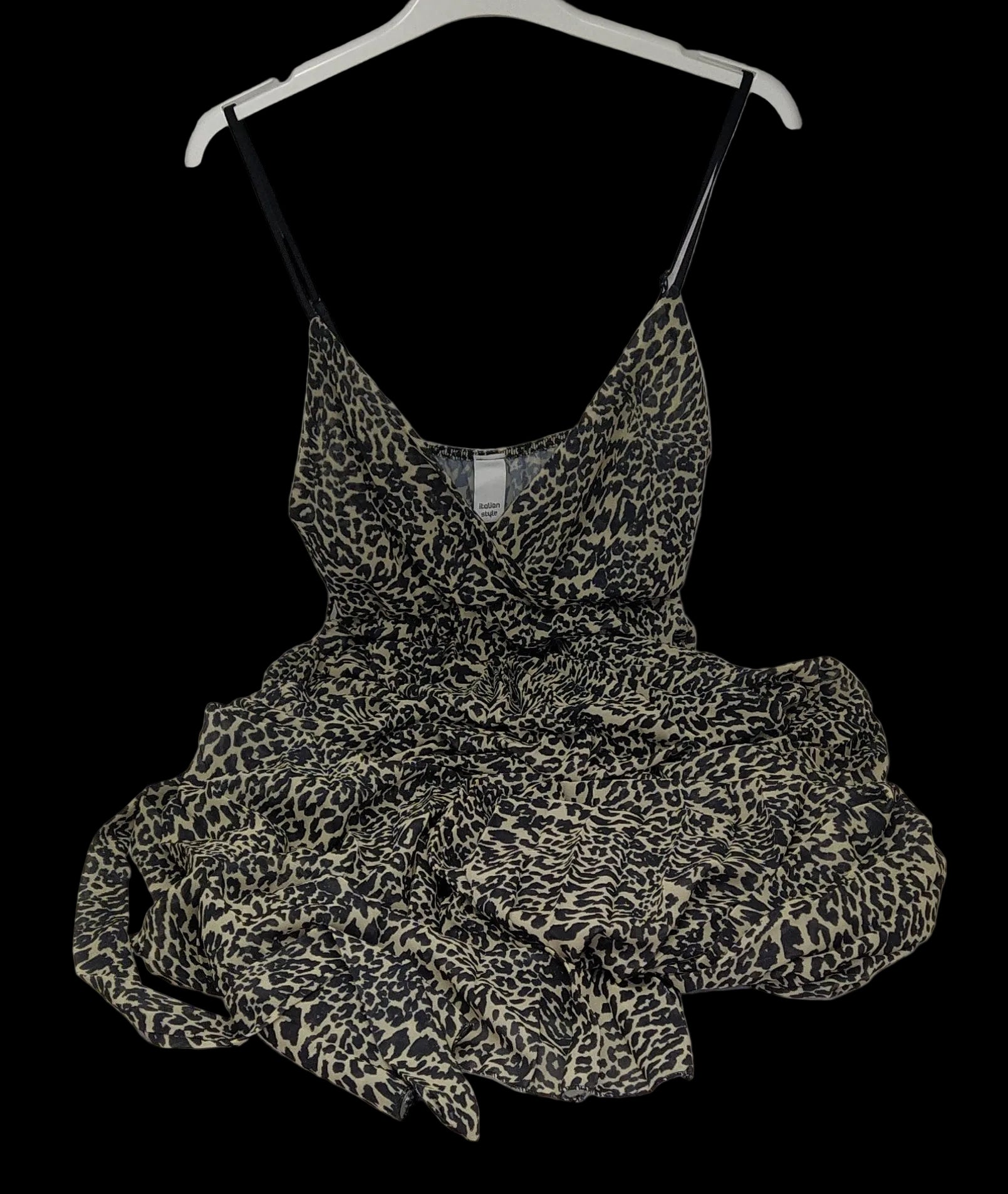 Italian Style Abito Lungo Leopardato Tu